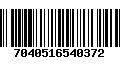 Código de Barras 7040516540372