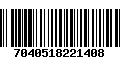 Código de Barras 7040518221408