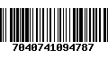 Código de Barras 7040741094787