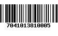 Código de Barras 7041013810005