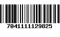 Código de Barras 7041111129825