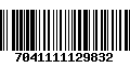 Código de Barras 7041111129832