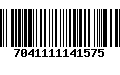 Código de Barras 7041111141575