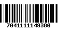 Código de Barras 7041111149380