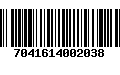 Código de Barras 7041614002038