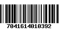 Código de Barras 7041614010392