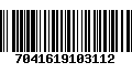 Código de Barras 7041619103112