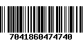 Código de Barras 7041860474740