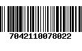 Código de Barras 7042110078022