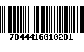 Código de Barras 7044416010201