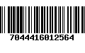 Código de Barras 7044416012564