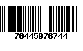 Código de Barras 70445076744