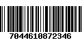 Código de Barras 7044610872346