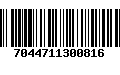 Código de Barras 7044711300816