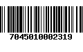 Código de Barras 7045010002319