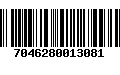 Código de Barras 7046280013081