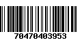 Código de Barras 70470403953