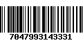 Código de Barras 7047993143331