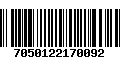 Código de Barras 7050122170092