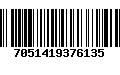 Código de Barras 7051419376135