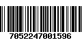 Código de Barras 7052247001596