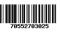 Código de Barras 70552703025