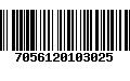 Código de Barras 7056120103025