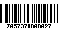 Código de Barras 7057370000027