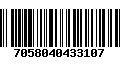 Código de Barras 7058040433107