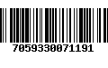 Código de Barras 7059330071191