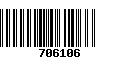 Código de Barras 706106