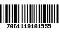 Código de Barras 7061119101555