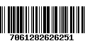 Código de Barras 7061282626251