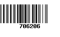 Código de Barras 706206