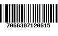Código de Barras 7066307120615