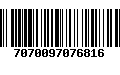 Código de Barras 7070097076816