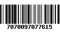 Código de Barras 7070097077615