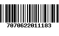 Código de Barras 7070622011183