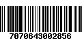 Código de Barras 7070643002856