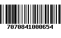 Código de Barras 7070841000654