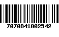 Código de Barras 7070841002542