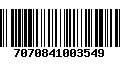 Código de Barras 7070841003549