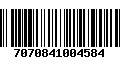 Código de Barras 7070841004584