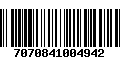 Código de Barras 7070841004942