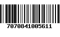 Código de Barras 7070841005611