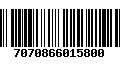 Código de Barras 7070866015800