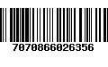 Código de Barras 7070866026356