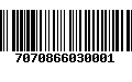 Código de Barras 7070866030001