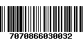 Código de Barras 7070866030032