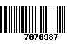 Código de Barras 7070987